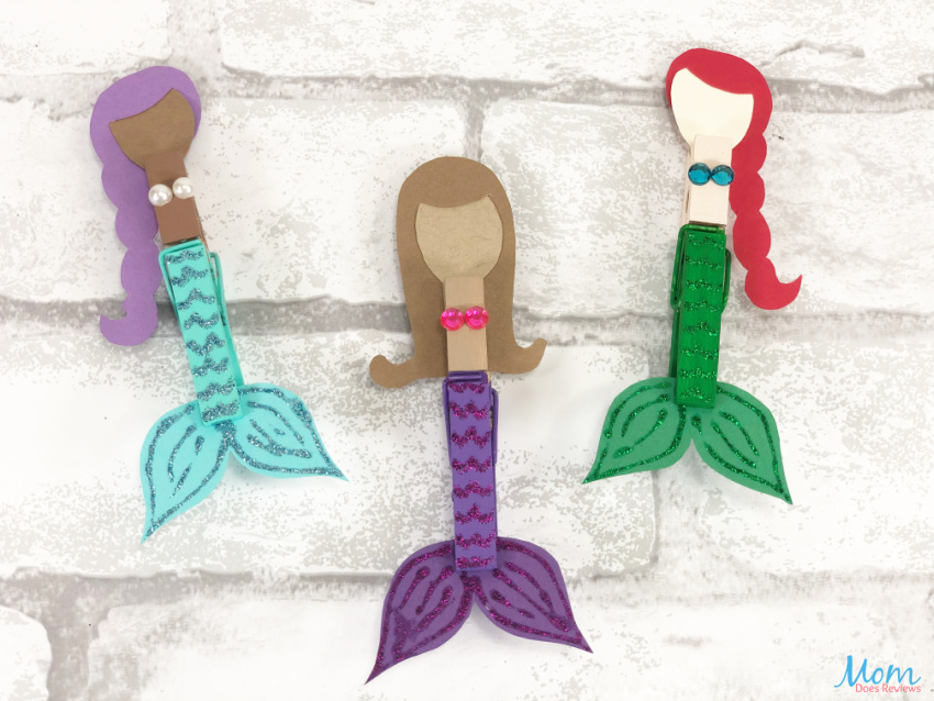 Dollar Store Clothespin Mermaid Craft - Mom Does Reviews