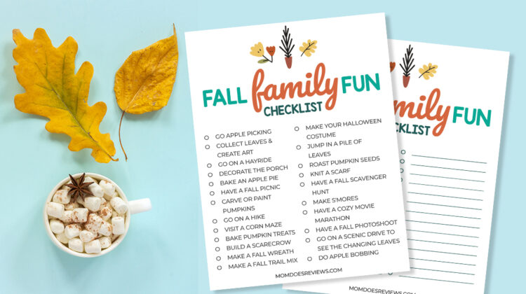 Fun Fall Checklist your Family will Love!