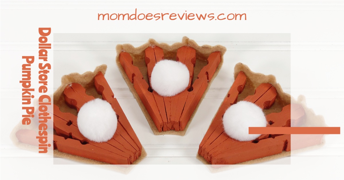 Dollar Store Clothespin Pumpkin Pie