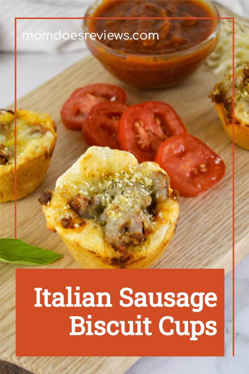 Italian Sausage Biscuit Cups #Recipe #snack #sausagecup