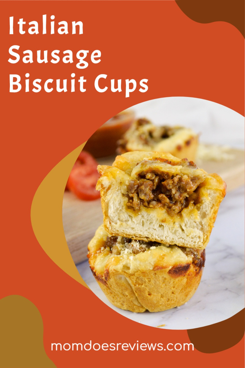 Italian Sausage Biscuit Cups #Recipe #snack #sausagecup