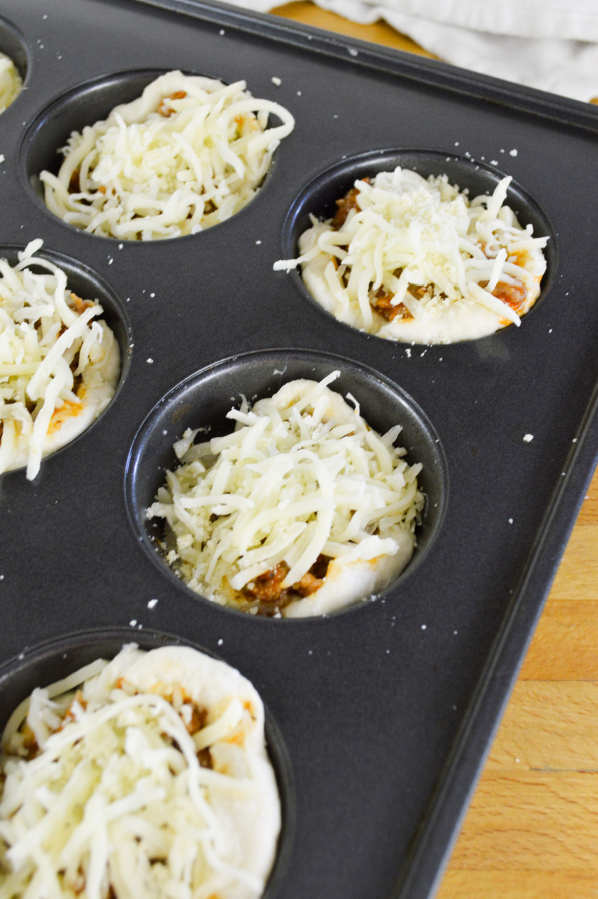 Italian Sausage Biscuit Cups process