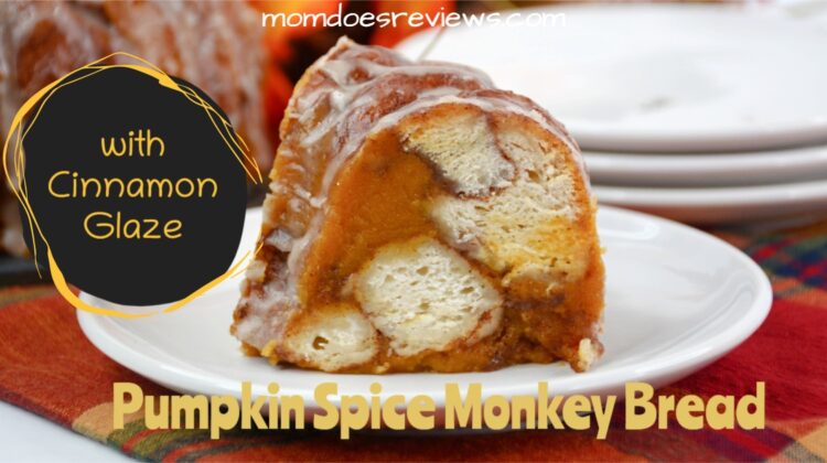 Pumpkin Spice Monkey Bread with Cinnamon Glaze