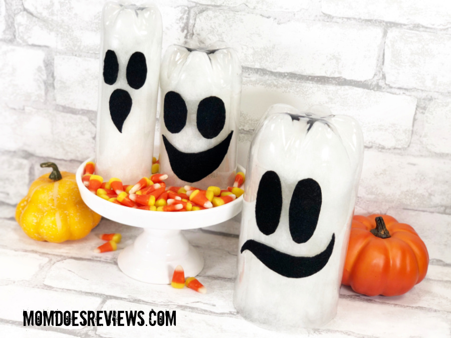 How to Make Recycled Bottle Ghosts for Halloween!