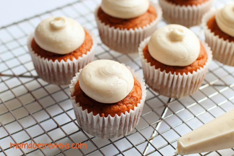 Pumpkin Spice Cupcakes with Cream Cheese Frosting (Gluten Free)