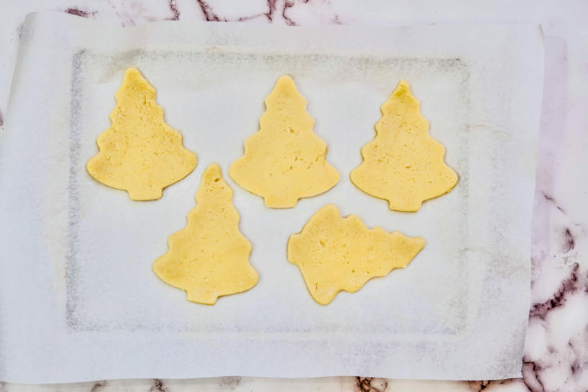 Christmas Tree Cut Out Cookies process