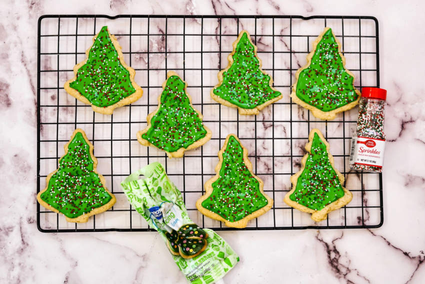 Christmas Tree Cut Out Cookies