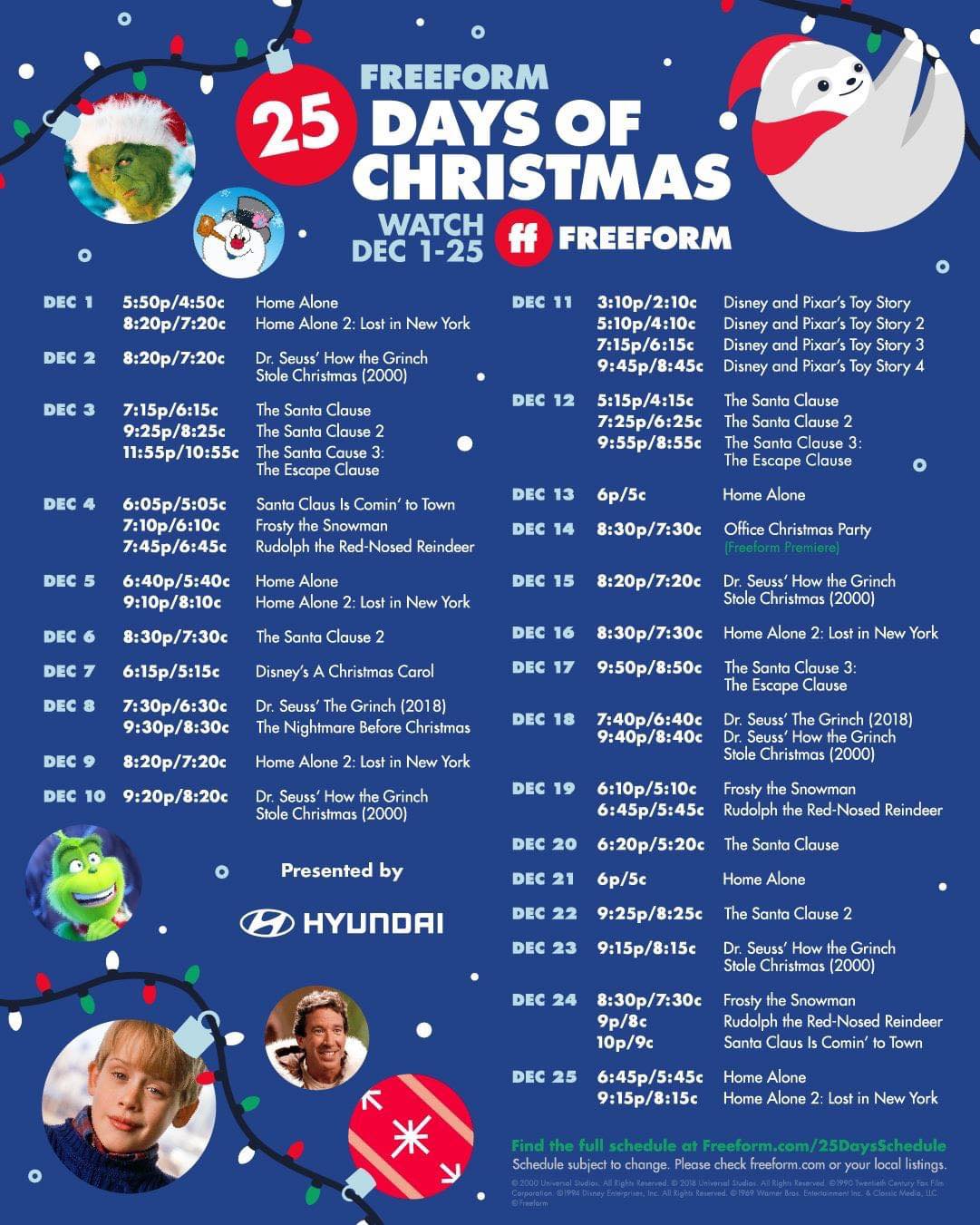 Check out the #25DaysOfChristmas lineup on Freeform!