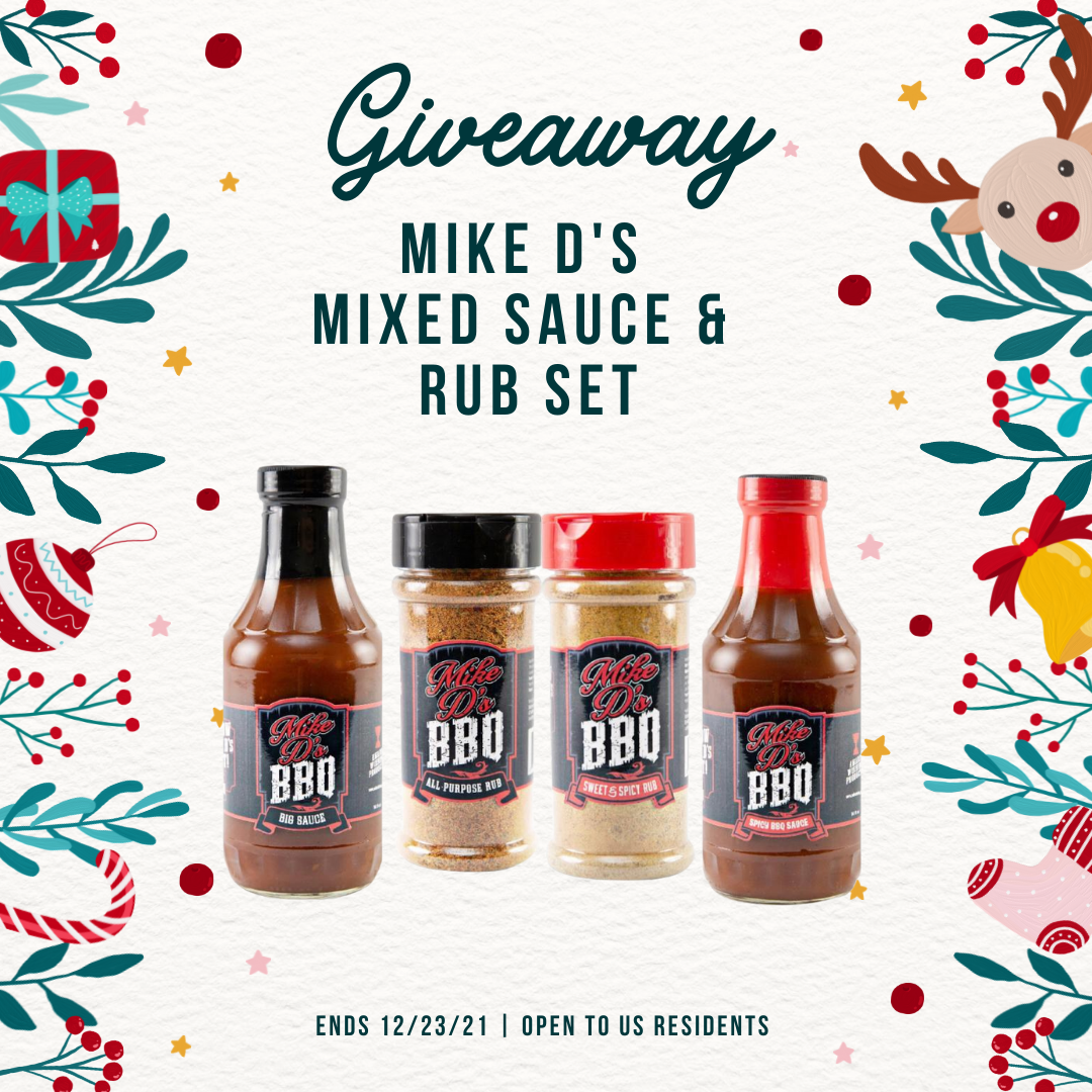 #Win Mike D's BBQ sauces and Rubs Prize, US, ends 12/23