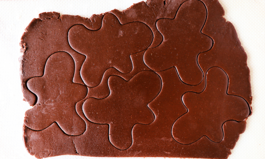 Chocolate Gingerbread Men Cookies