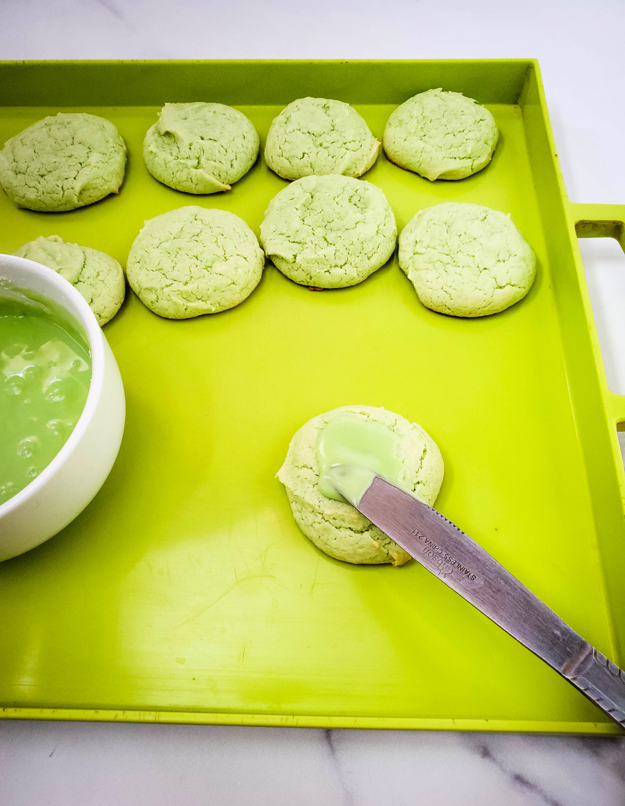 Grinch Cake Mix Cookies