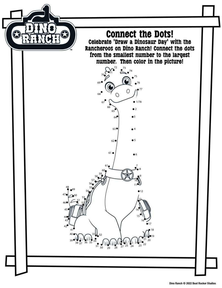 Celebrate National Draw a Dino Day with ‘Dino Ranch’ on January 30 #NationalDrawADinoDay #DinoRanch