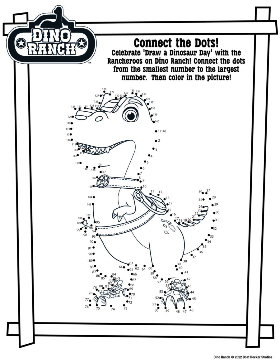 Celebrate National Draw a Dino Day with ‘Dino Ranch’ on January 30 #NationalDrawADinoDay #DinoRanch