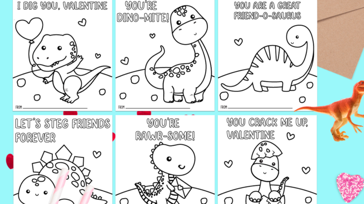 Dino Valentine's Day Cards