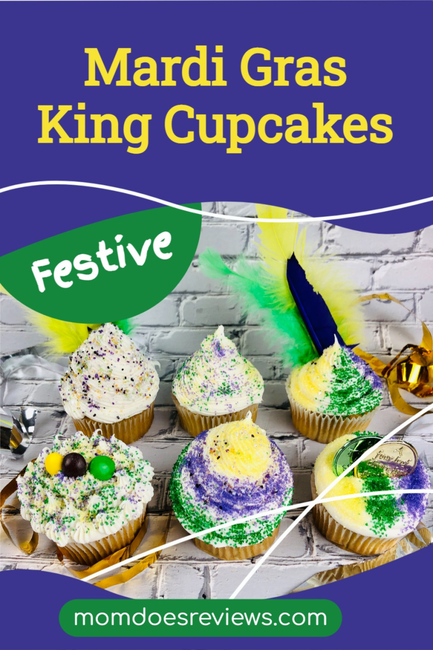 Festive Mardi Gras King Cupcakes for a Yummy Celebration!