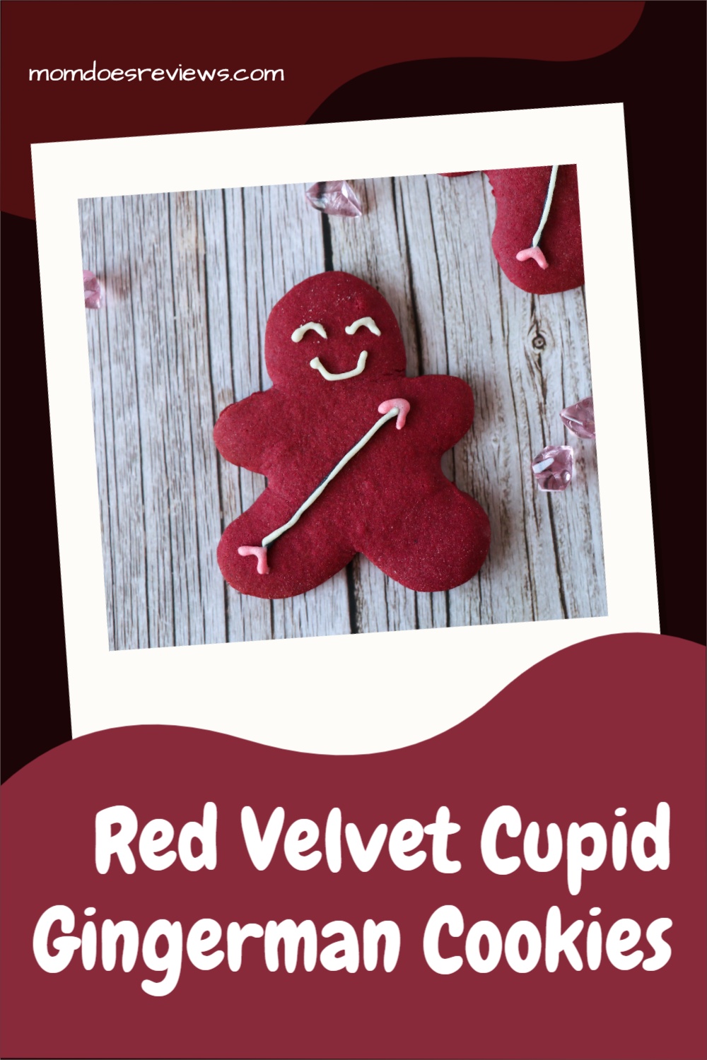 Red Velvet Cupid Gingerman Cookies