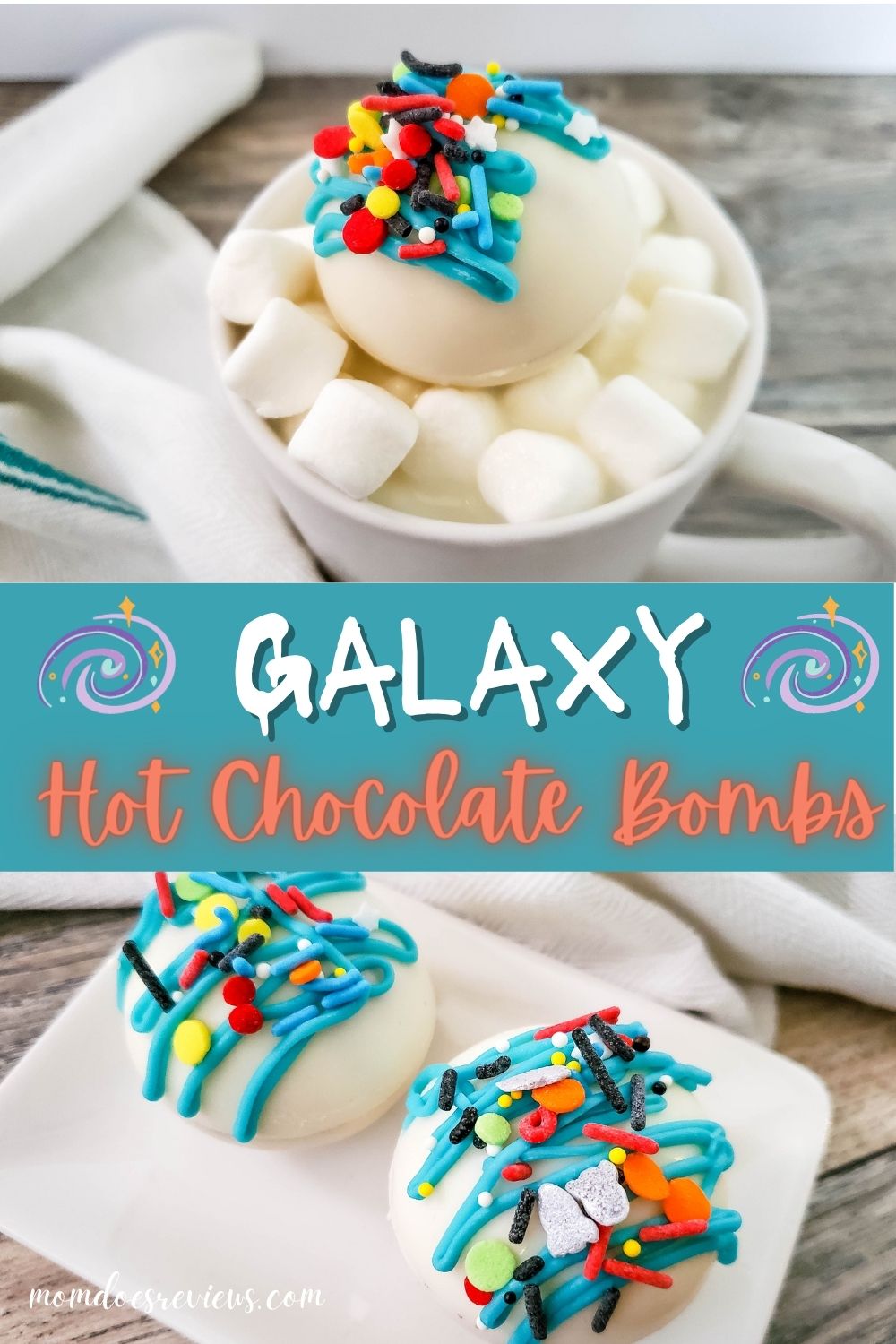 Galaxy Hot Chocolate Bombs
