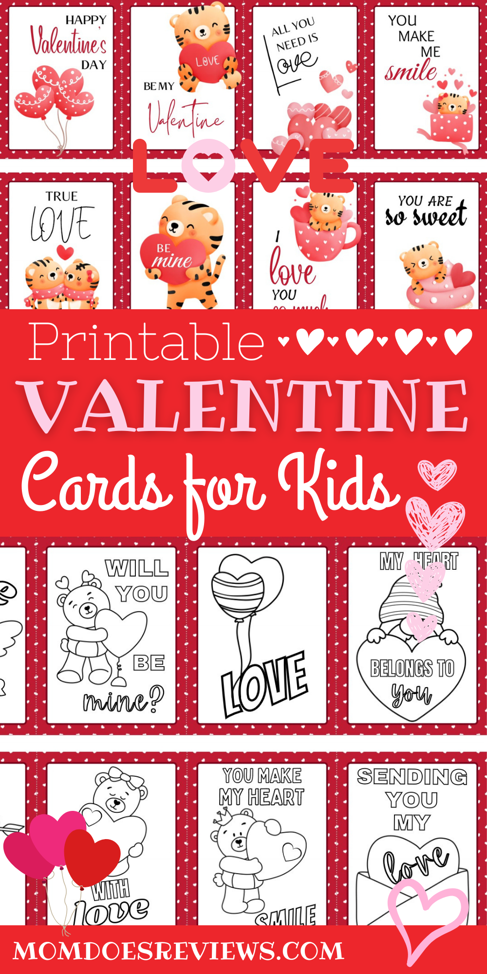 Printable & Customizable Valentine's Day Cards for Kids!