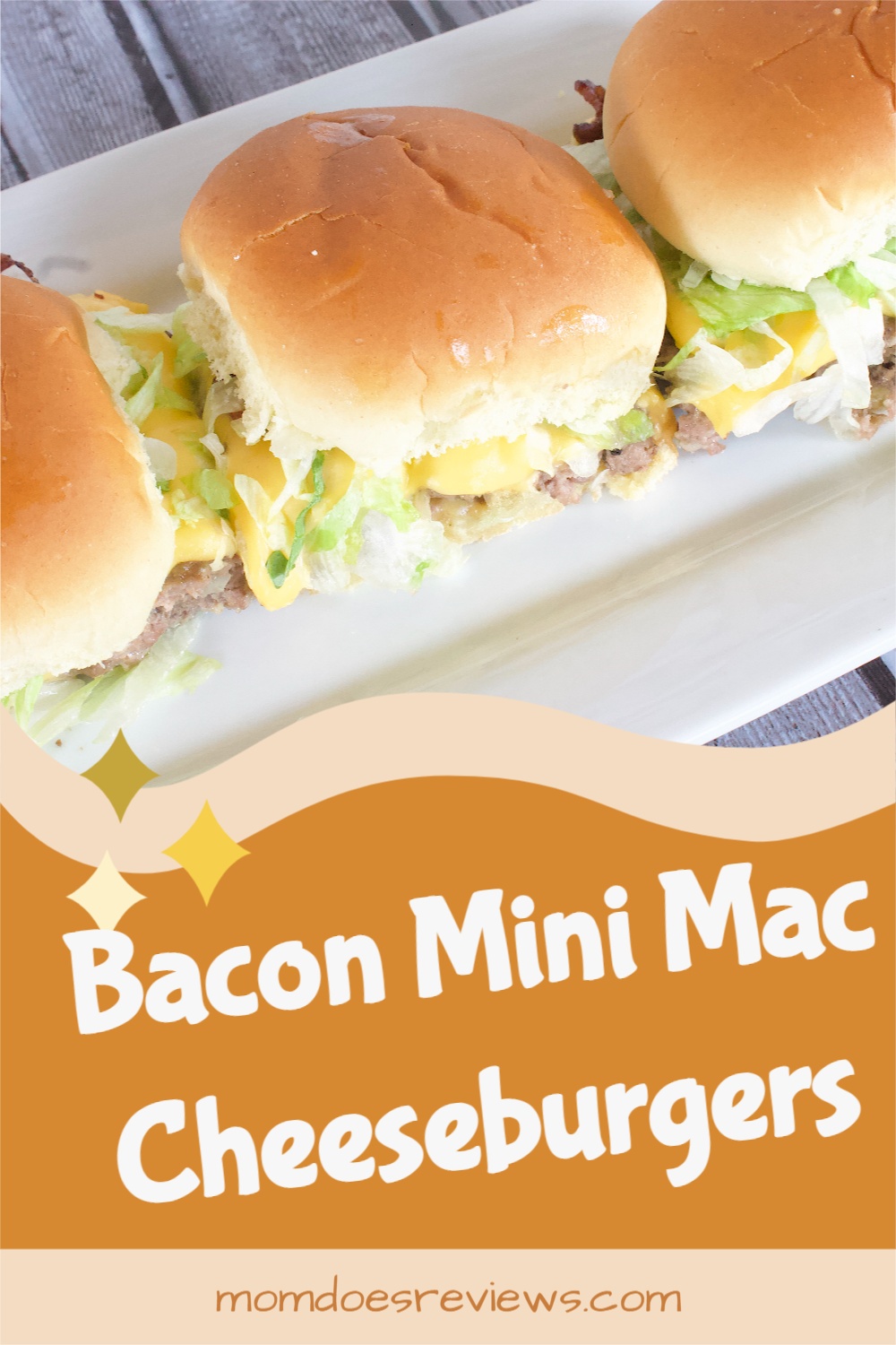Bacon Mini Mac Cheeseburgers
