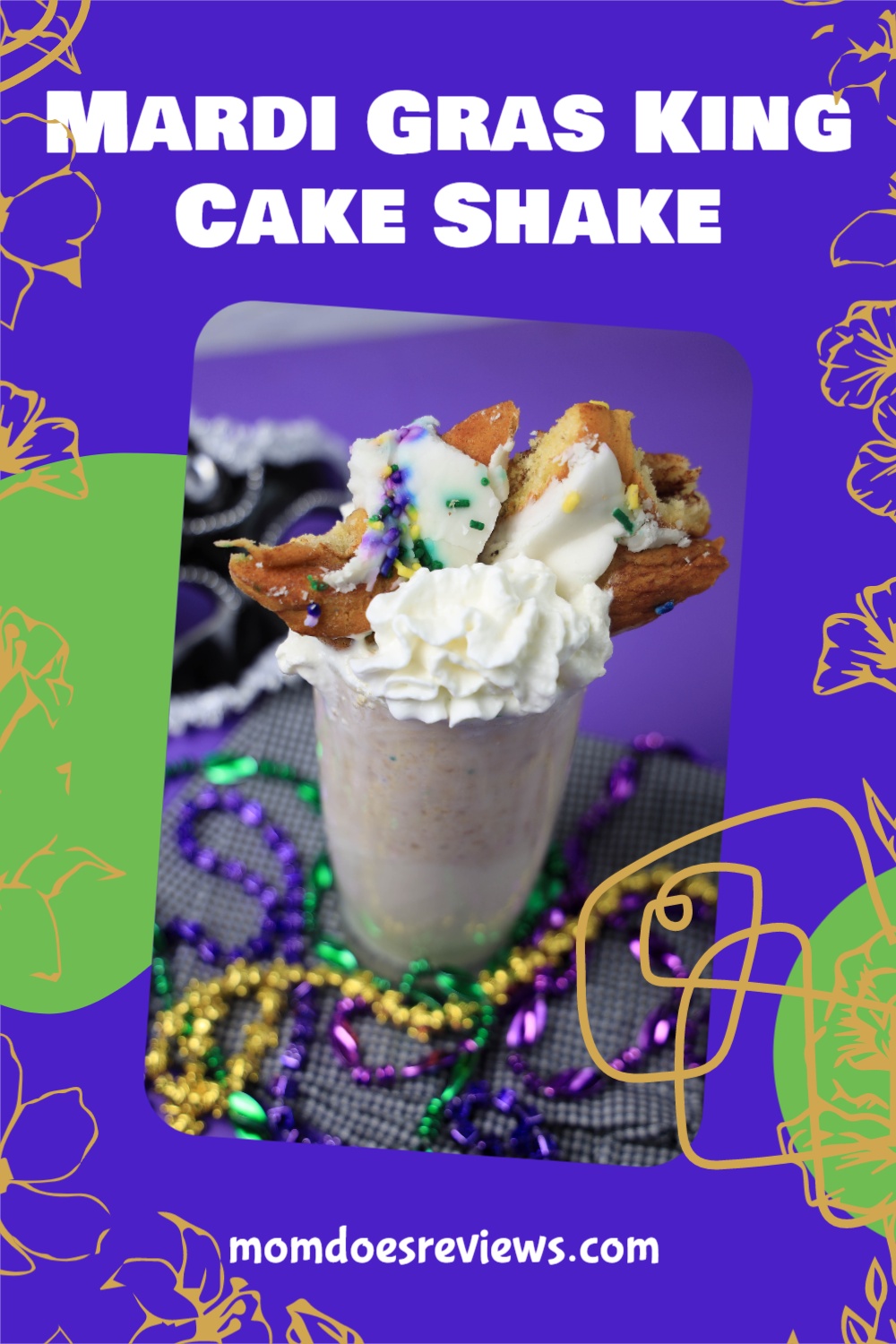 Mardi Gras King Cake Shake