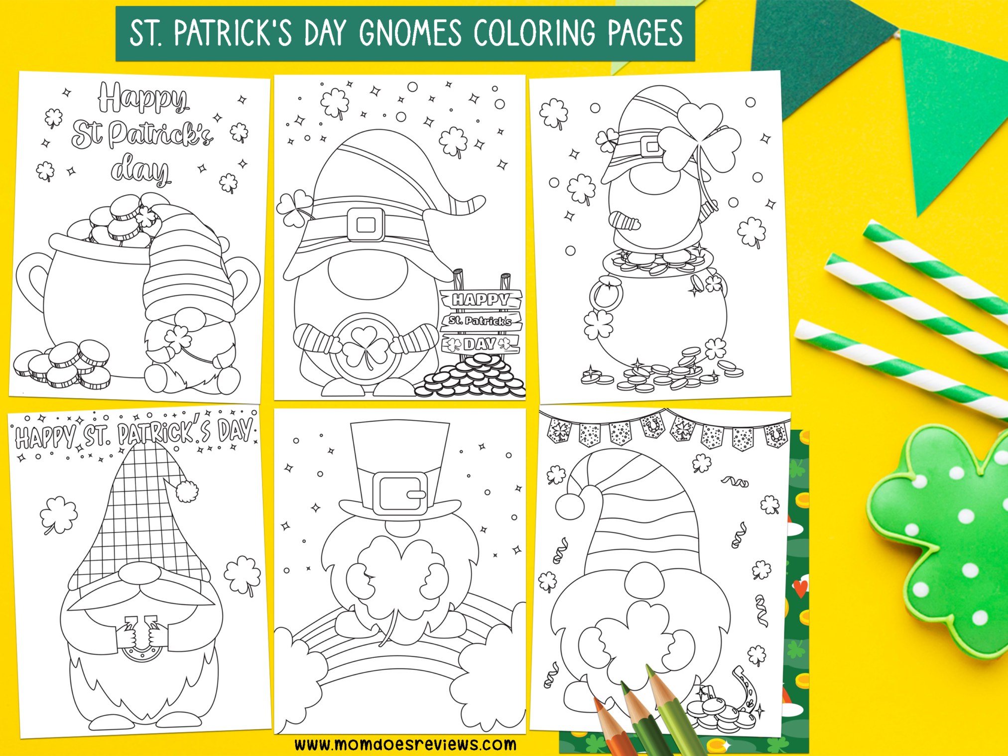 Irish Gnomes Coloring Pages