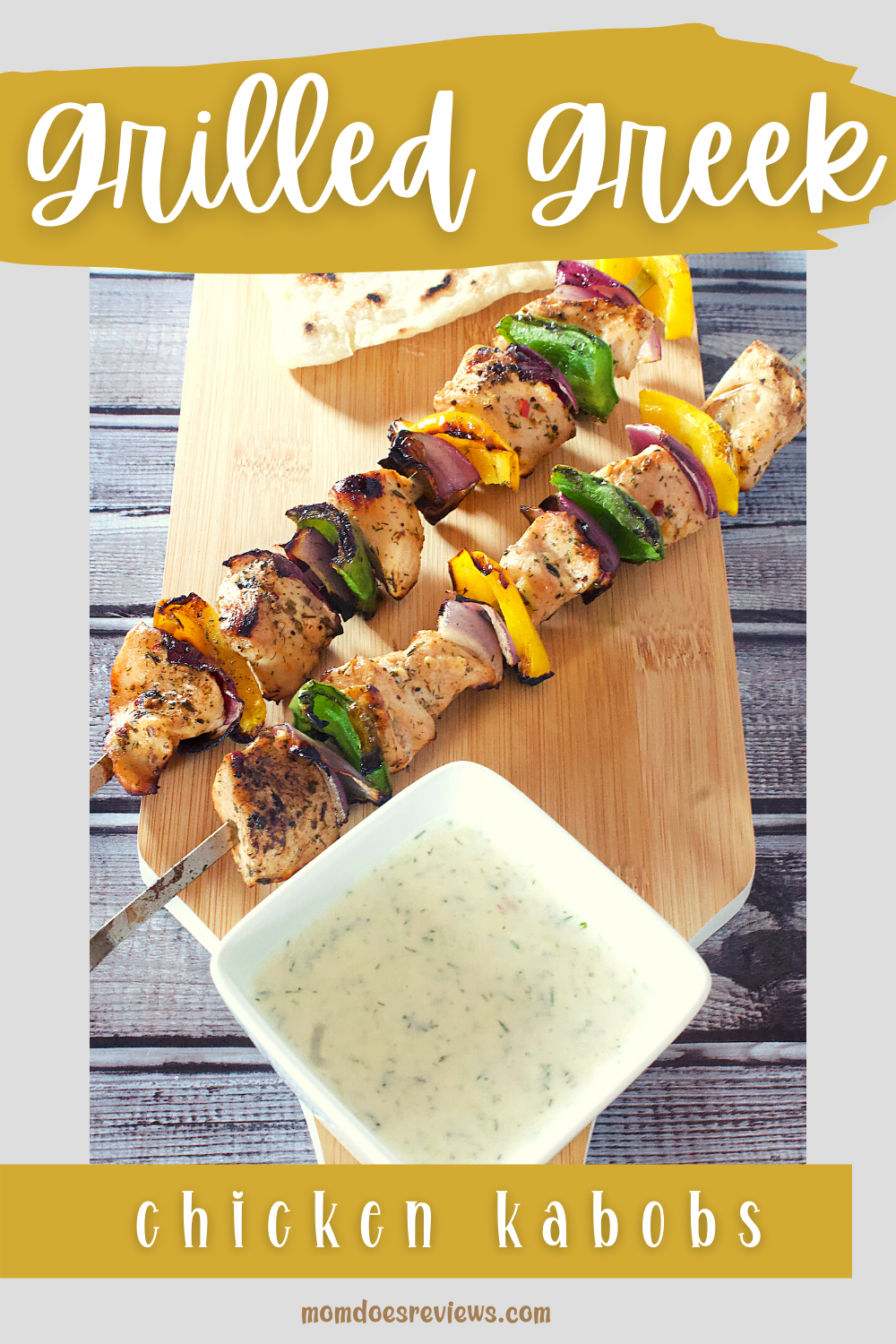 Grilled Greek Chicken Kabobs
