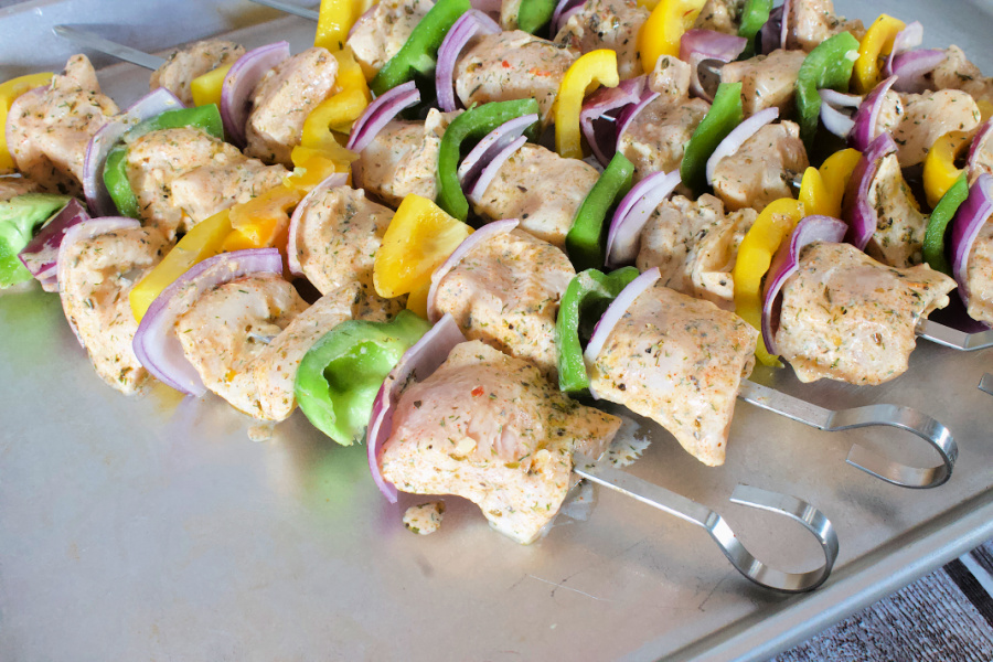 Grilled Greek Chicken Kabobs