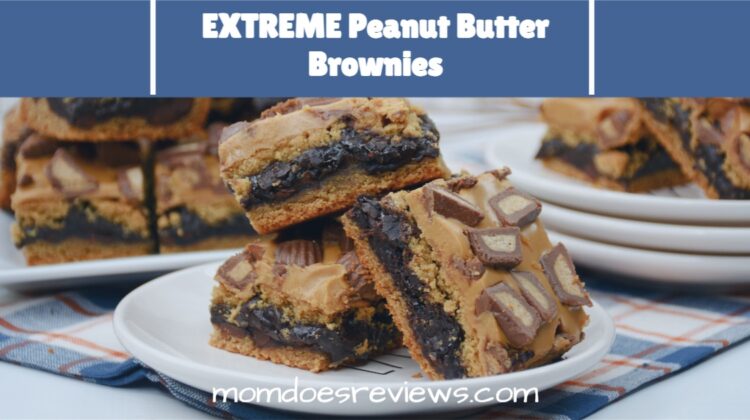 EXTREME Peanut Butter Gooey Brownies 