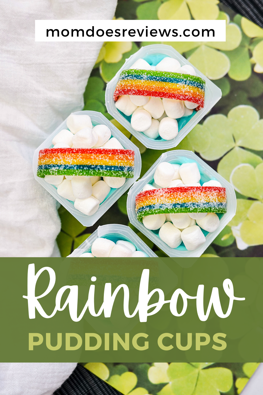 Rainbow Pudding Cups