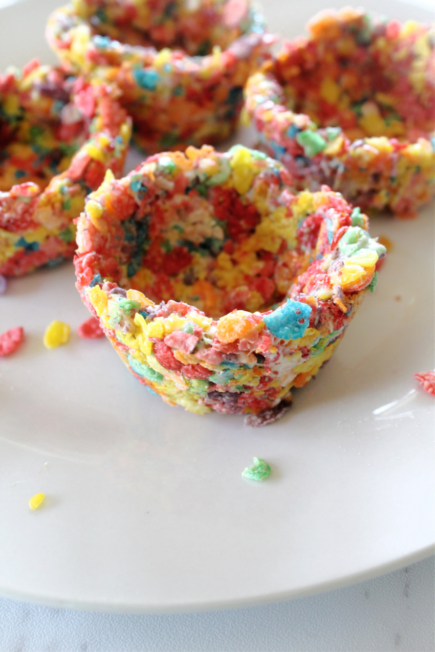 Rainbow Dessert Cups process