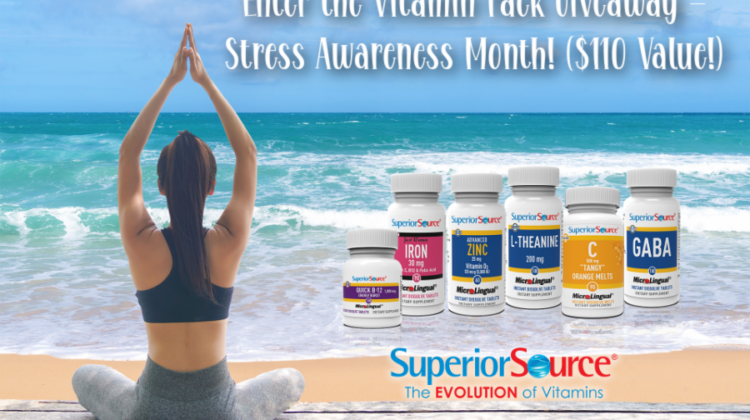 Vitamin Pack Giveaway – Stress Awareness Month! ($110 Value!)