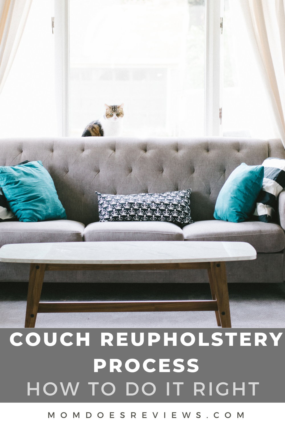 Couch Reupholstery Process