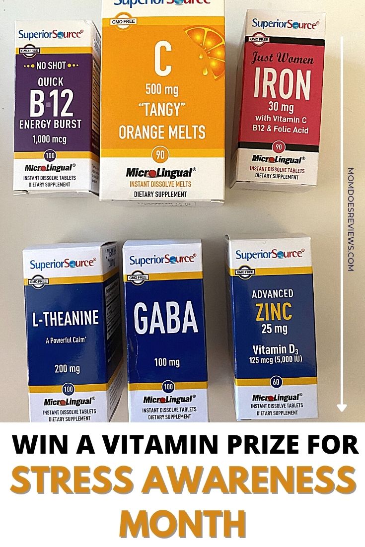 Vitamin Pack Giveaway – Stress Awareness Month! ($110 Value!)