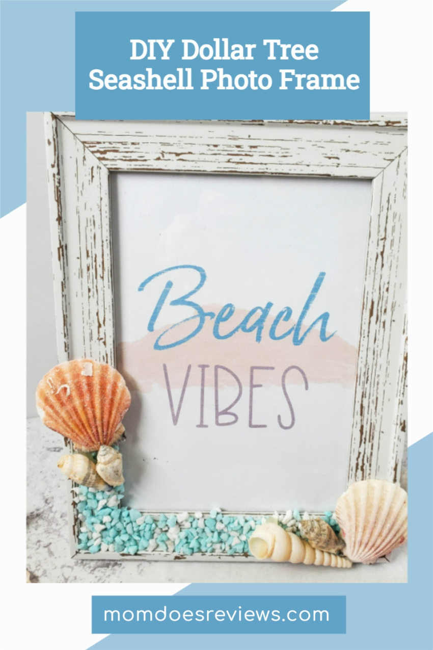 Cute DIY Dollar Tree Seashell Photo Frame