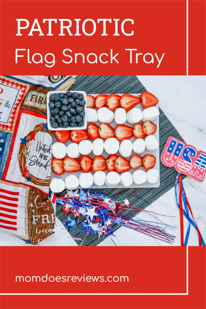 Easy Patriotic Flag Snack Tray