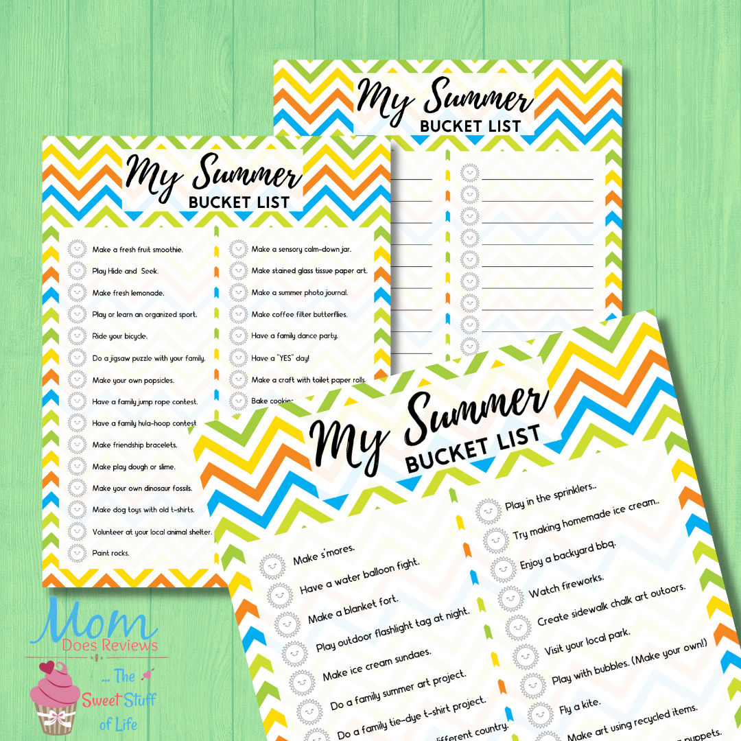 Printable Summer Bucket List for Kids!