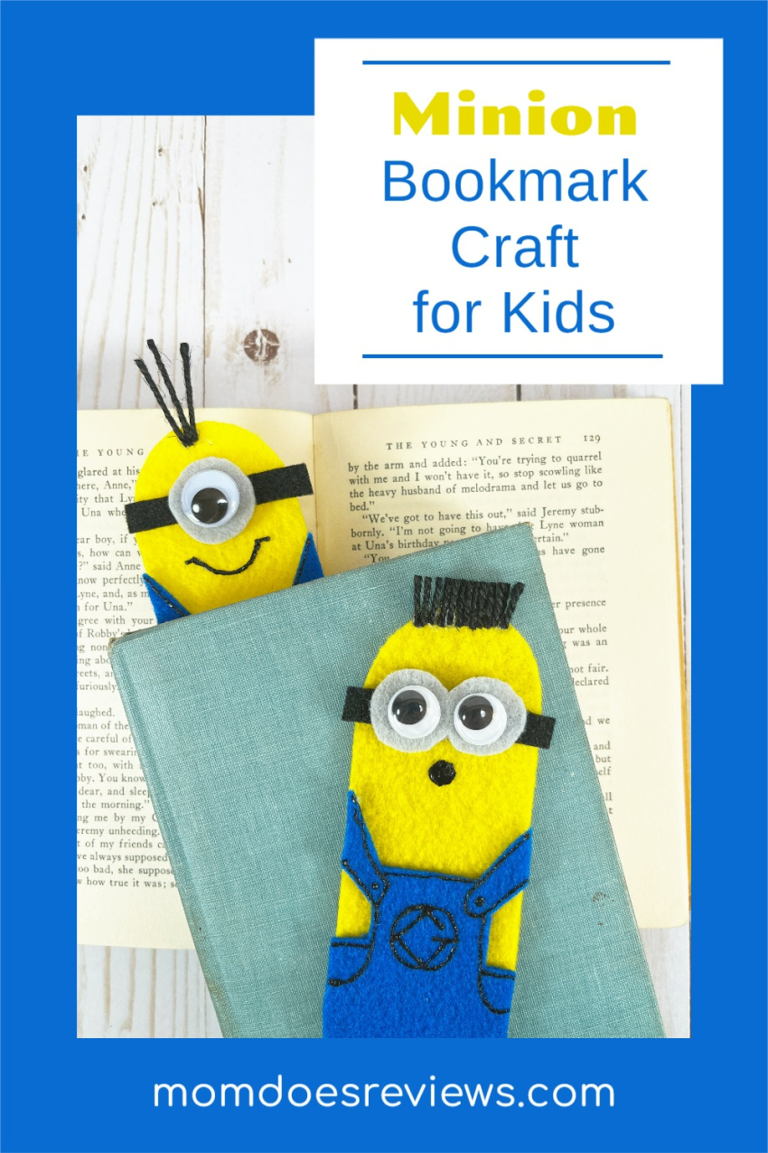 Super Cute Minion Bookmark Craft for Kids