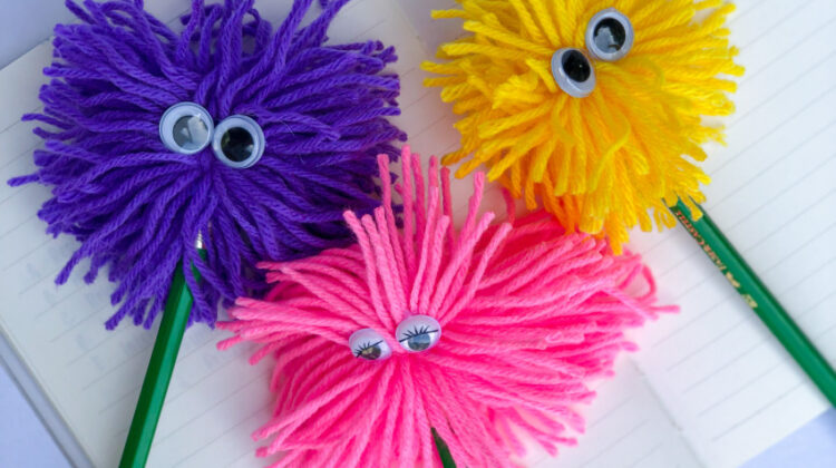 Fun Monster Pencil Toppers Craft for Kids