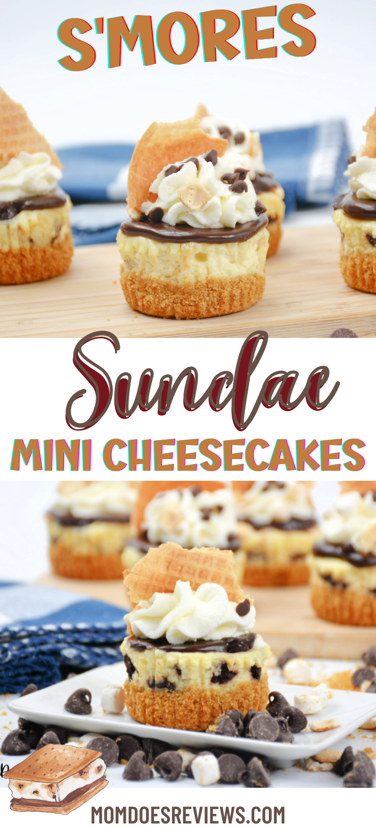 S'more Sundae Mini Cheesecake