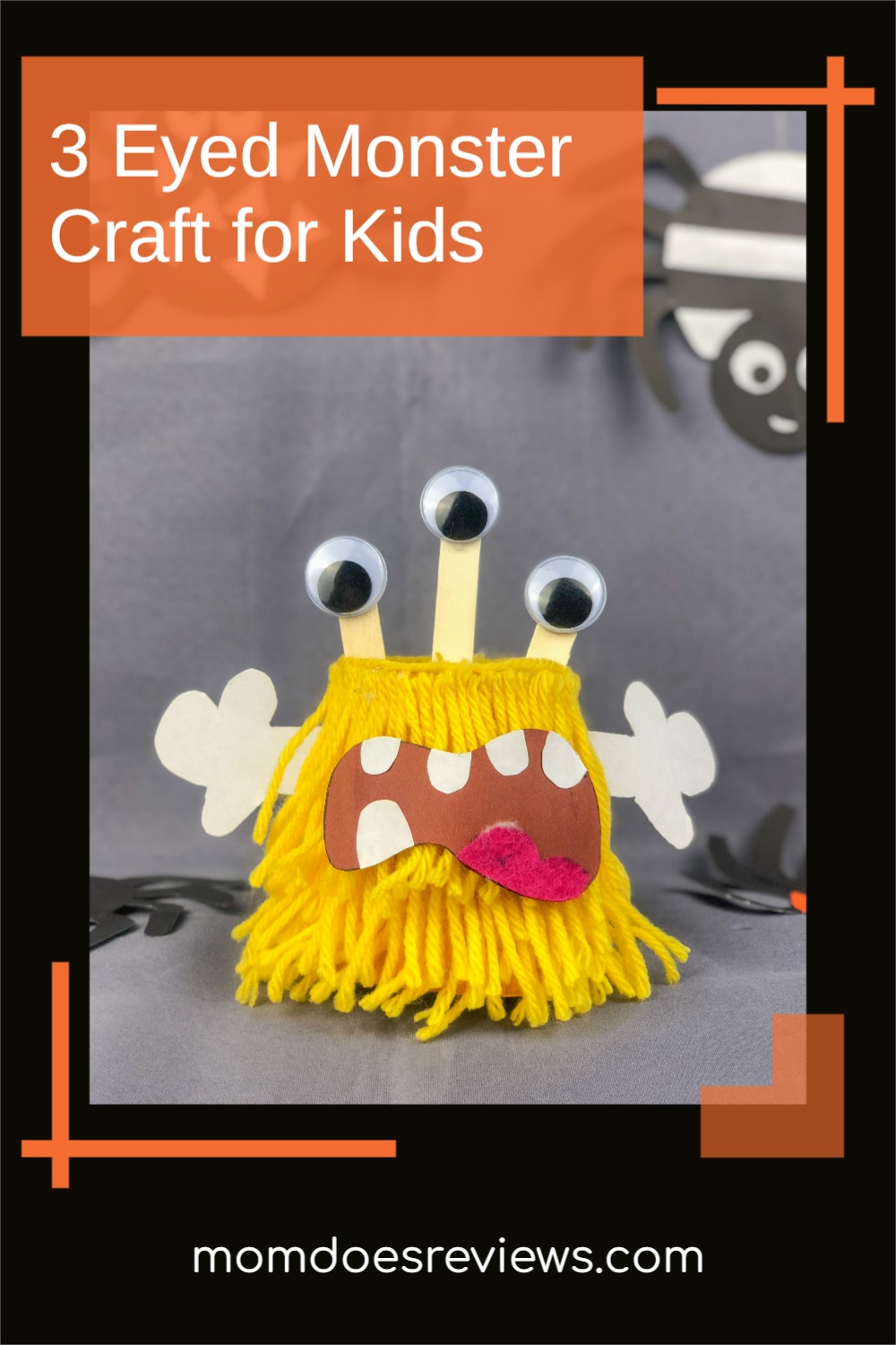 3 Eyed Monster Craft for Kids