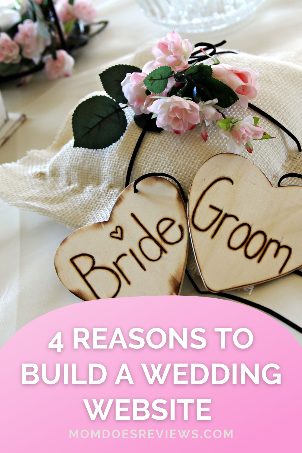 bride and groom hearts