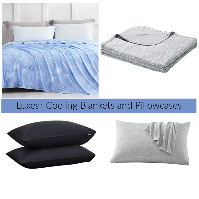 Cooling pillowcases and blankets