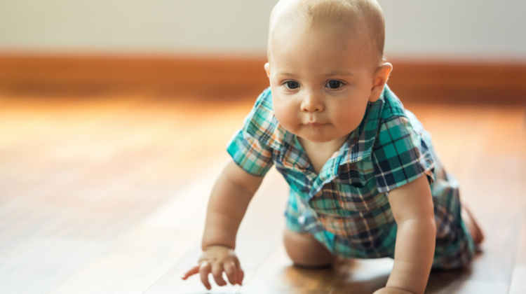 baby crawling