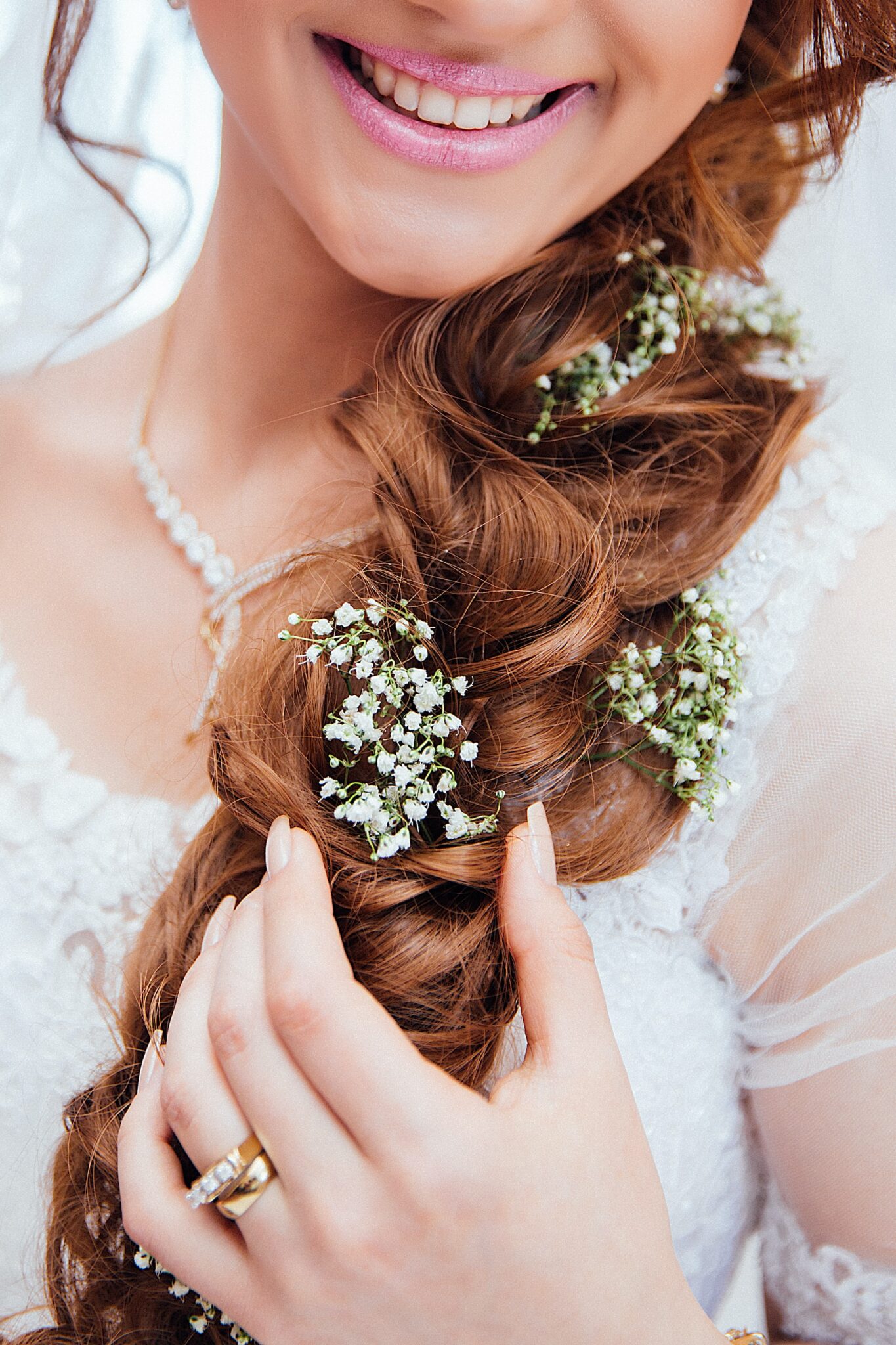 bride's hair