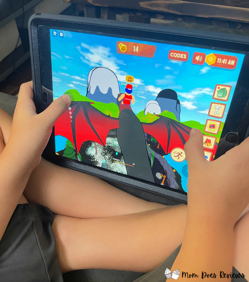 camp bonkers being played on iPad 
