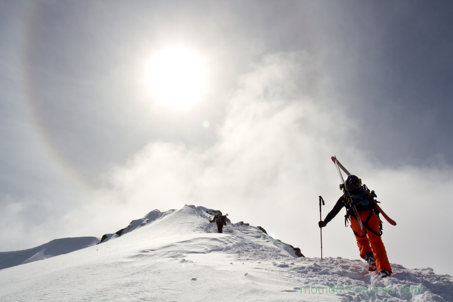 person skiing