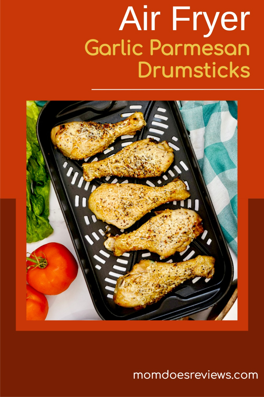 Air Fryer Garlic Parmesan Drumsticks Recipe