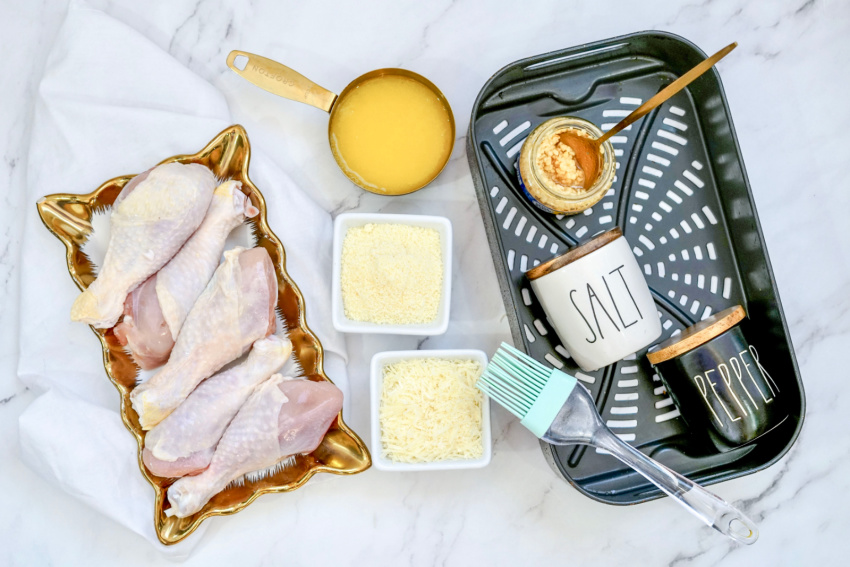 Air Fryer Garlic Parmesan Drumsticks Recipe ingredients needed
