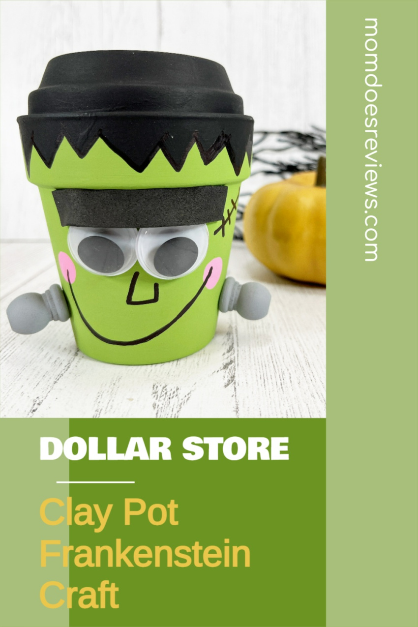 Dollar Store Clay Pot Frankenstein Craft for Kids