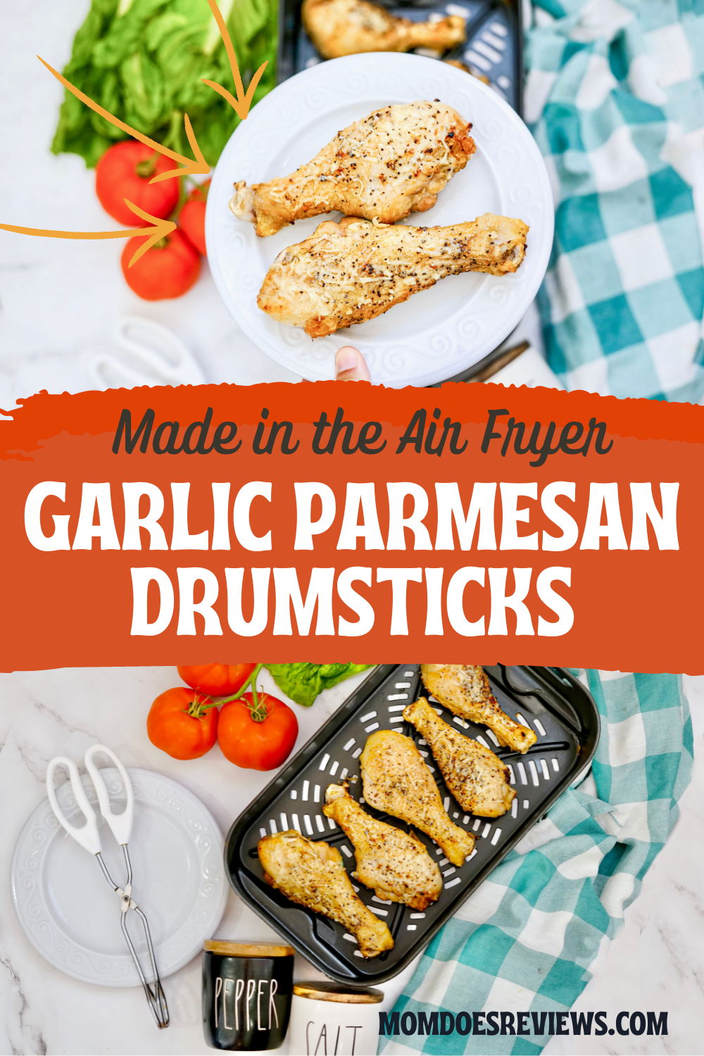 Air Fryer Garlic Parmesan Drumsticks Recipe